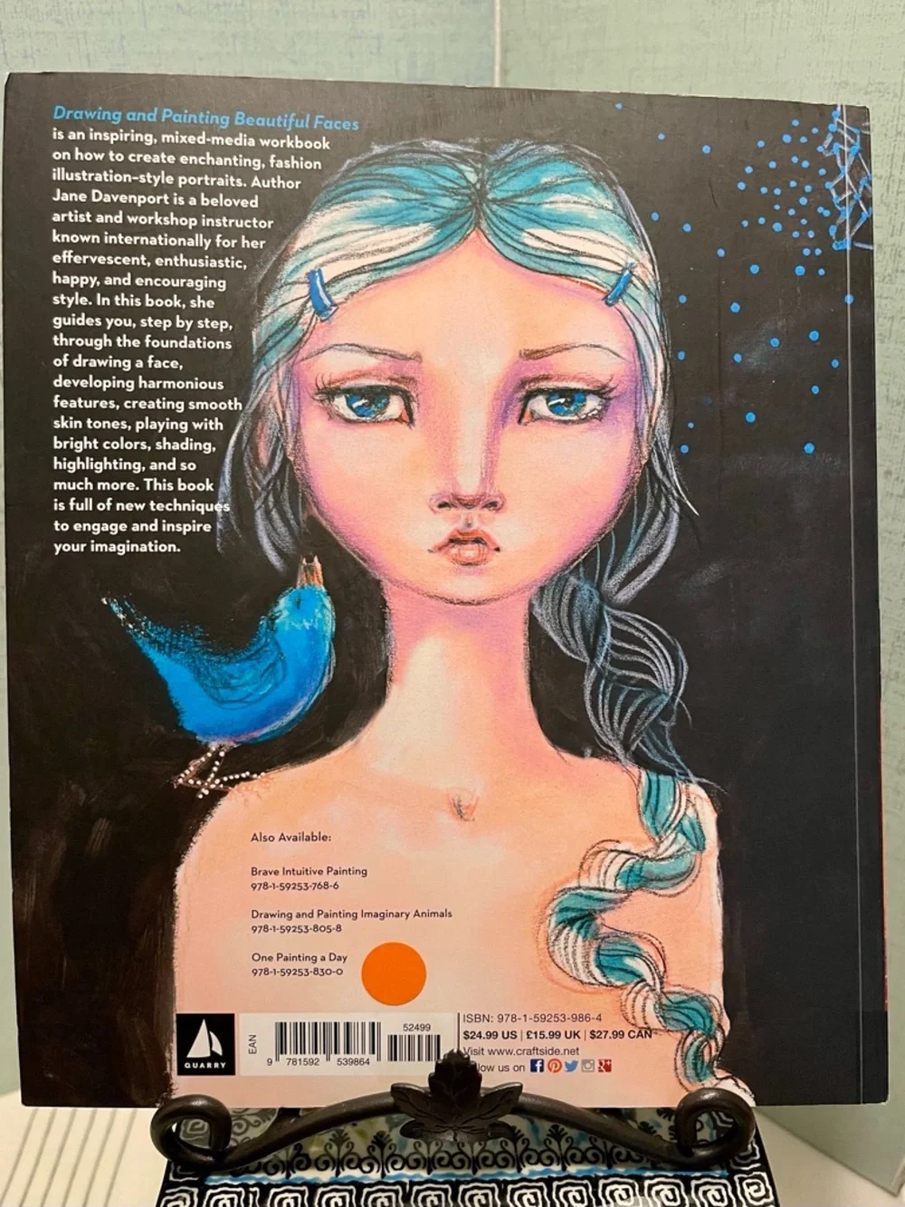 NEW JANE DAVENPORT MIXED MEDIA BUNDLE WITH BEAUTIFUL FACES BOOK AND PAPER PAD